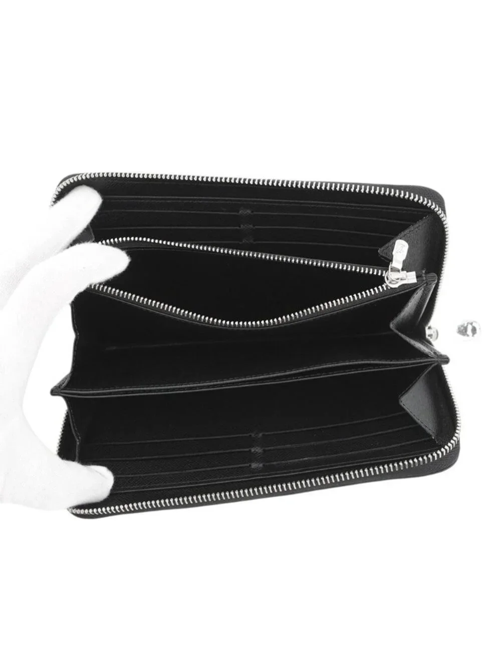 Louis Vuitton Wallet Epi Zippy Black